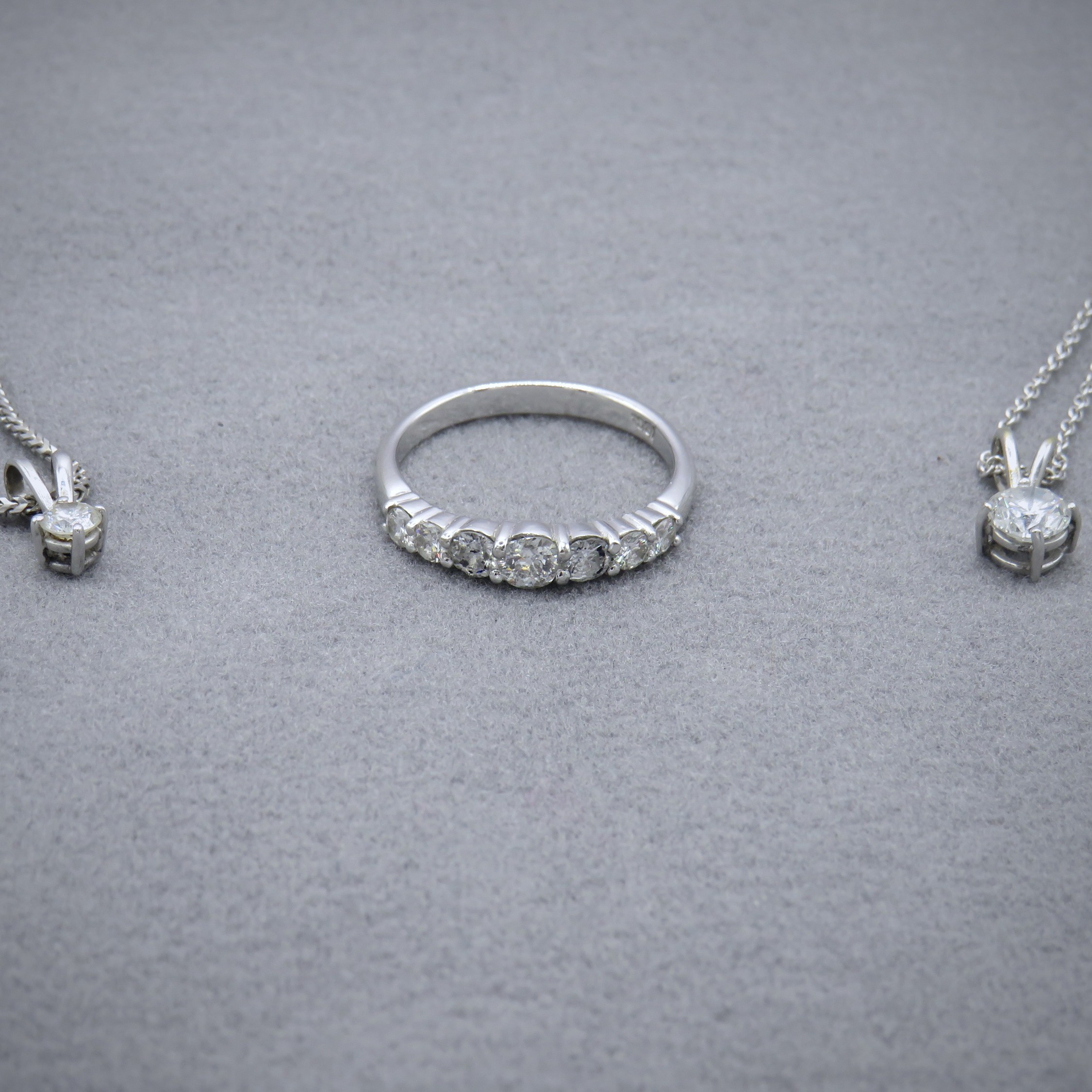 diamond and white gold jewellery