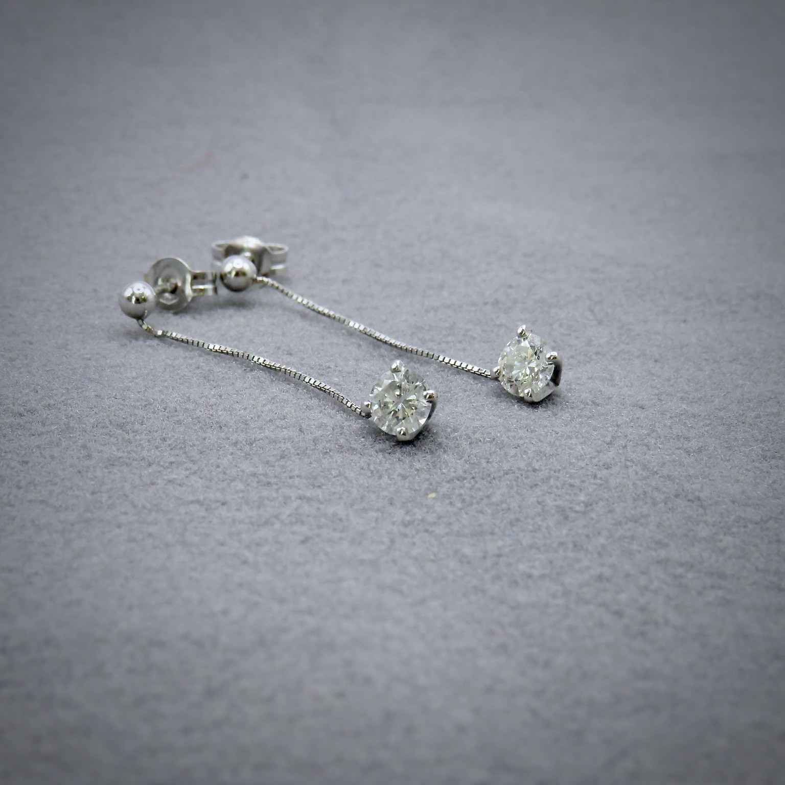 diamond drop earrings